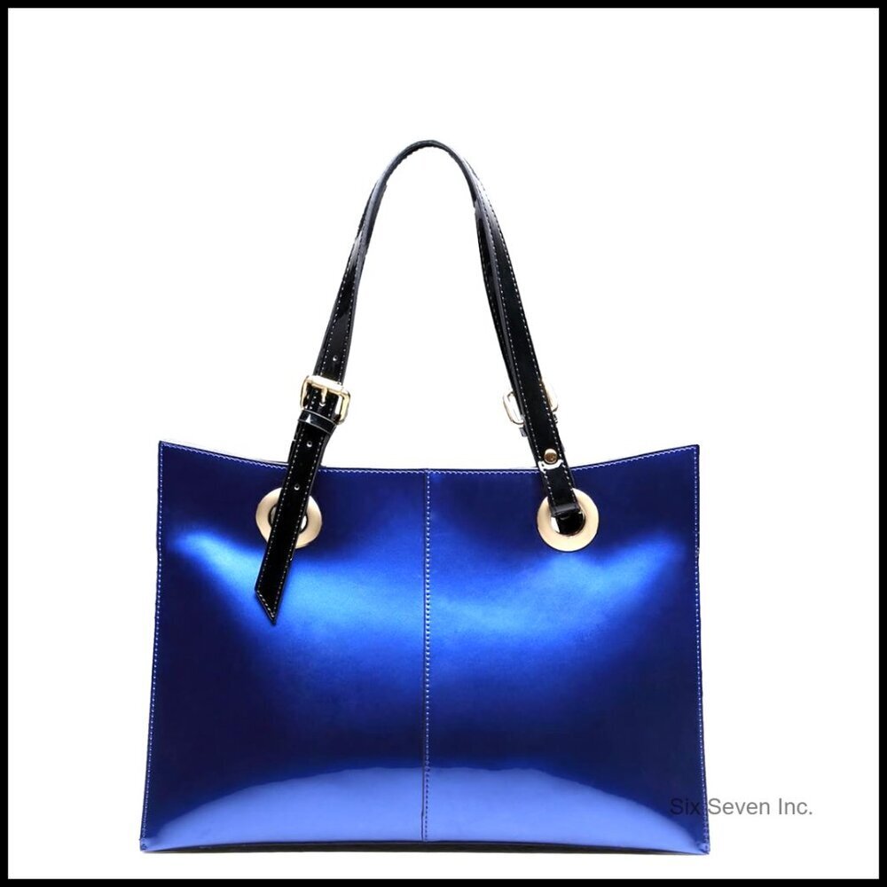 Genuine Leather Tote Bag Designer Work Shoulder Bag Zipper Commuting Chic